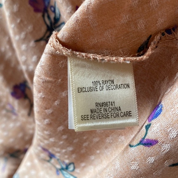 Self Esteem NWT Macy’s Blouse Top Shirt NWT Rose Color Lace New Condition! - Picture 8 of 10